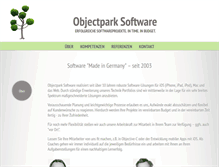 Tablet Screenshot of objectpark.net